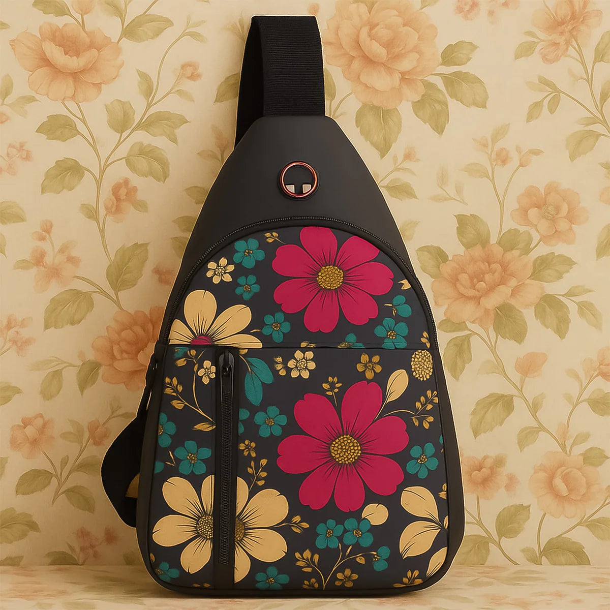 Waterproof Waist Bag, Shoulder Bags USB Charging Earphone Hook Sling Travel Bag (1 Pc / Mix Color)