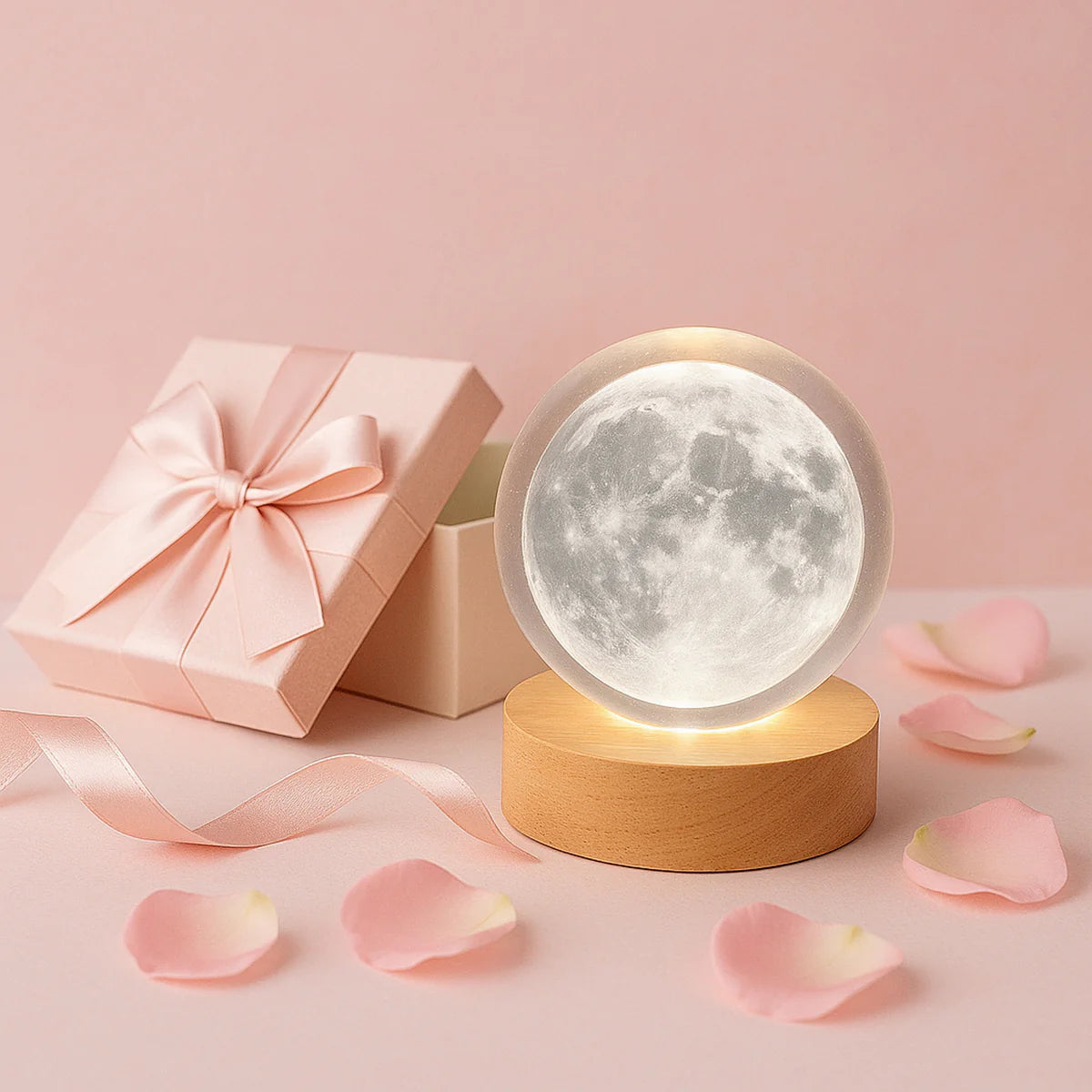 3d Crystal Ball Lamps With Base (1 Pc)